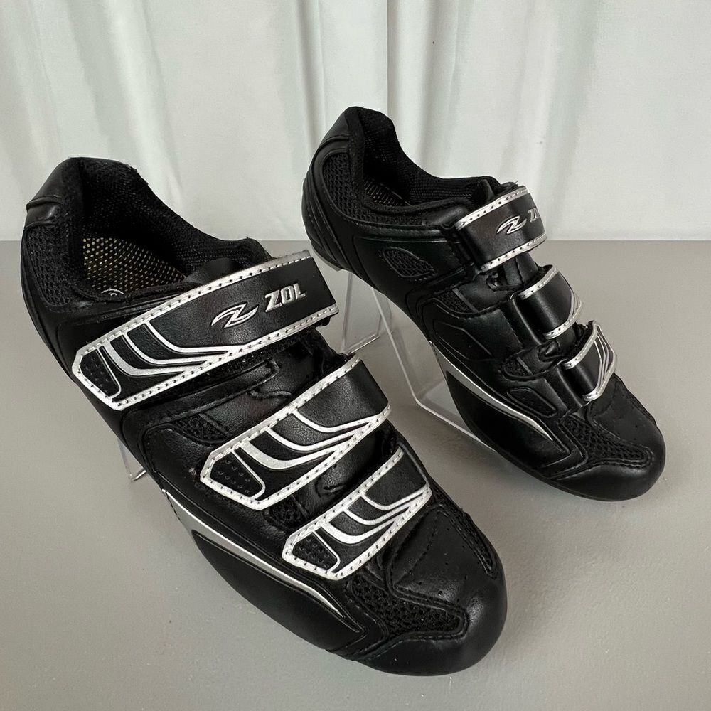 ZOL STATIONARY BIKE SHOES SIZE 6 WOMENS BLACK